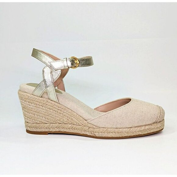 Cole Haan Cloudfeel Women's Espadrille Wedge Heels Linen Size 8.5 (MSRP $160) - Picture 3 of 7